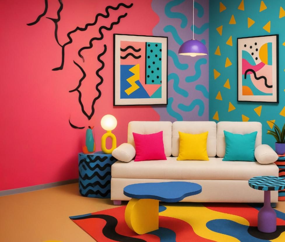 El estilo decorativo más polémico de 2025: el retro-futurismo Memphis